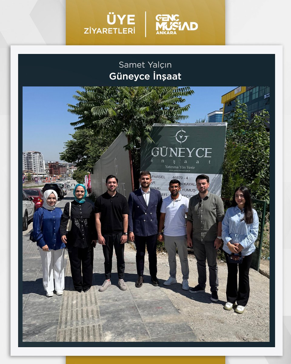 📍 Genç MÜSİAD Ankara Üye Ziyaretleri

Ankara’daki üyelerimizi iş yerlerinde ziyaret ettik. Bu kapsamda:

🏗️ Güneyce İnşaat – Sn. Samet Yalçın
🏭 Tamkoçlar Çelik – Sn. Mücahid Tamkoç
ziyaret edilmiştir.

Nazik ev sahiplikleri için teşekkür ederiz.

#GençMÜSİAD #GençMÜSİADAnkara