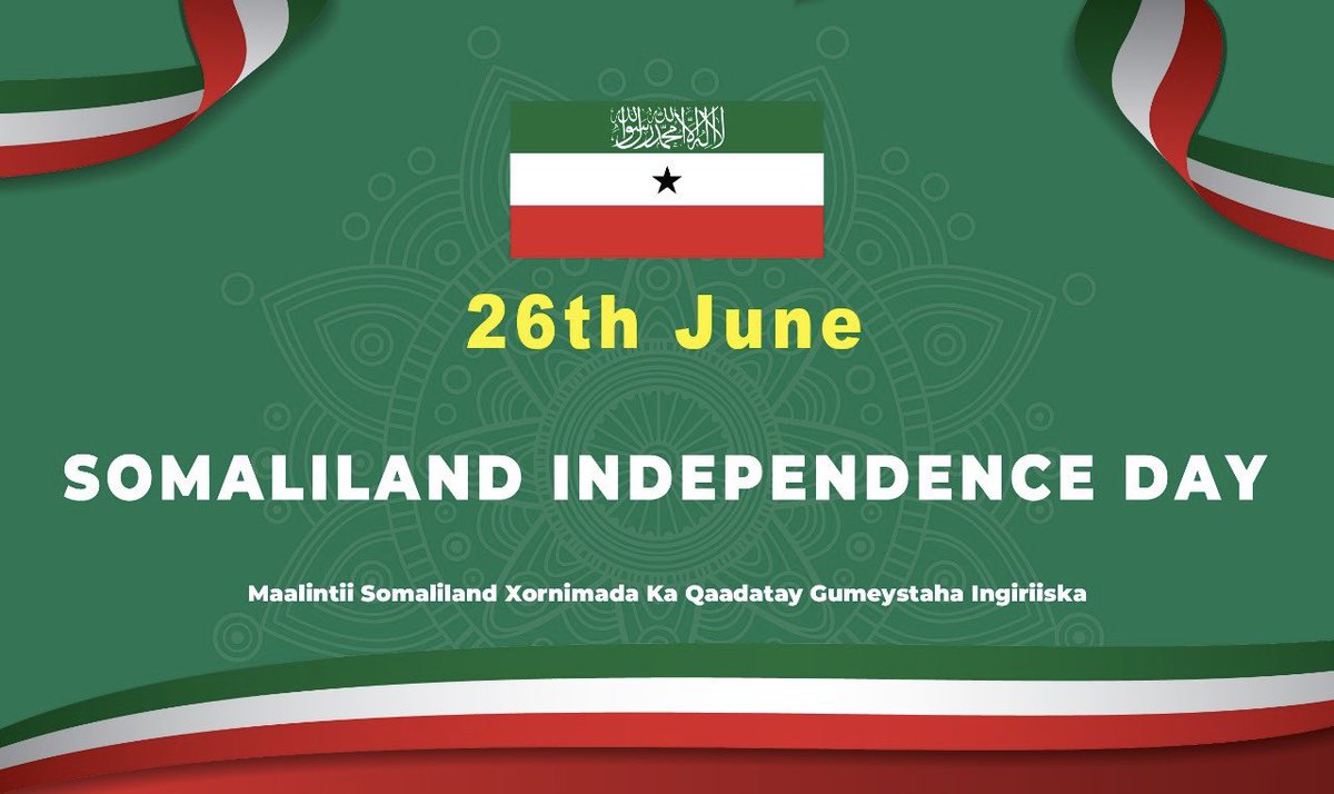 cjnas_'s tweet image. ⚡️⚡️🚨🚨

Happy 26 June to the Republic of #Somaliland and its resilient people.

A day of historic significance that belongs to you, and only you. #Somaliland 

May Allah continue to bless you, strengthen your resolve, and uplift your spirit through every challenge and…