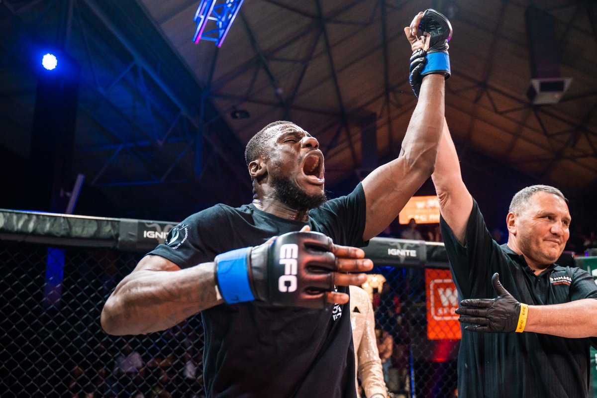 #EFC125 UPDATE 🚨 EFC extends its thoughts and strength to middleweight title contender Shadrack Nsua and his fiancée, who were recently involved in a motor vehicle accident. At this time, Shadrack’s ability to compete remains uncertain, and athlete well-being is the top priority