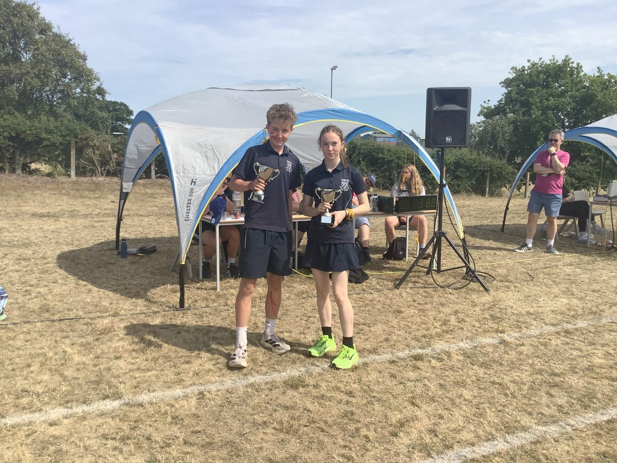 Our Millennium Mile winners for 2025 - well done Noah &amp; Harriet!