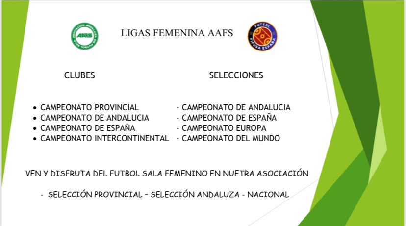 Nuestra AAFS sigue apostando para ofrecer a nuestras jugadoras su posibilidades de crecimiento.