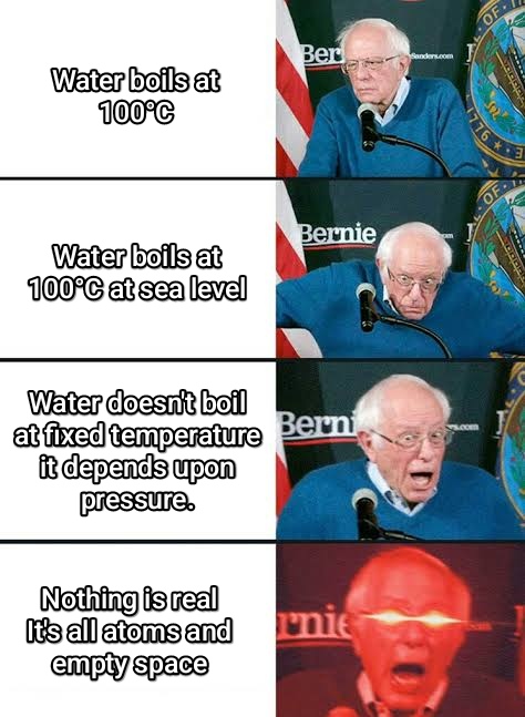 SpaceMechanicsY's tweet image. When you start boiling water and end up questioning reality.

#ScienceMeme #PhysicsHumor
