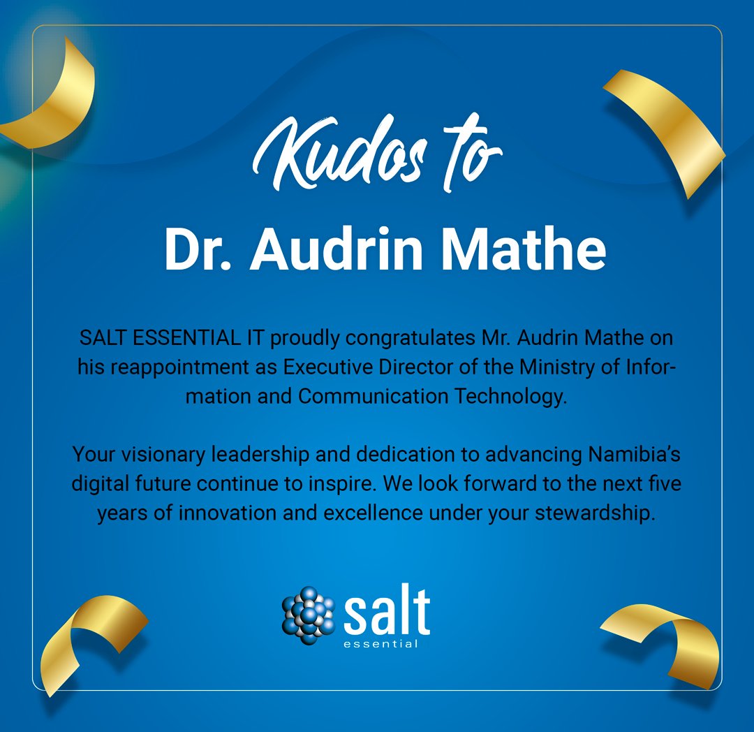 Congratulations to our esteemed Executive Director <a href="/AudrinMathe/">Audrin Mathe</a>  on the well-deserved extension of your leadership for another five years! Your unwavering dedication, visionary guidance, and commitment to excellence continue to inspire us all. Here's to continued success and
