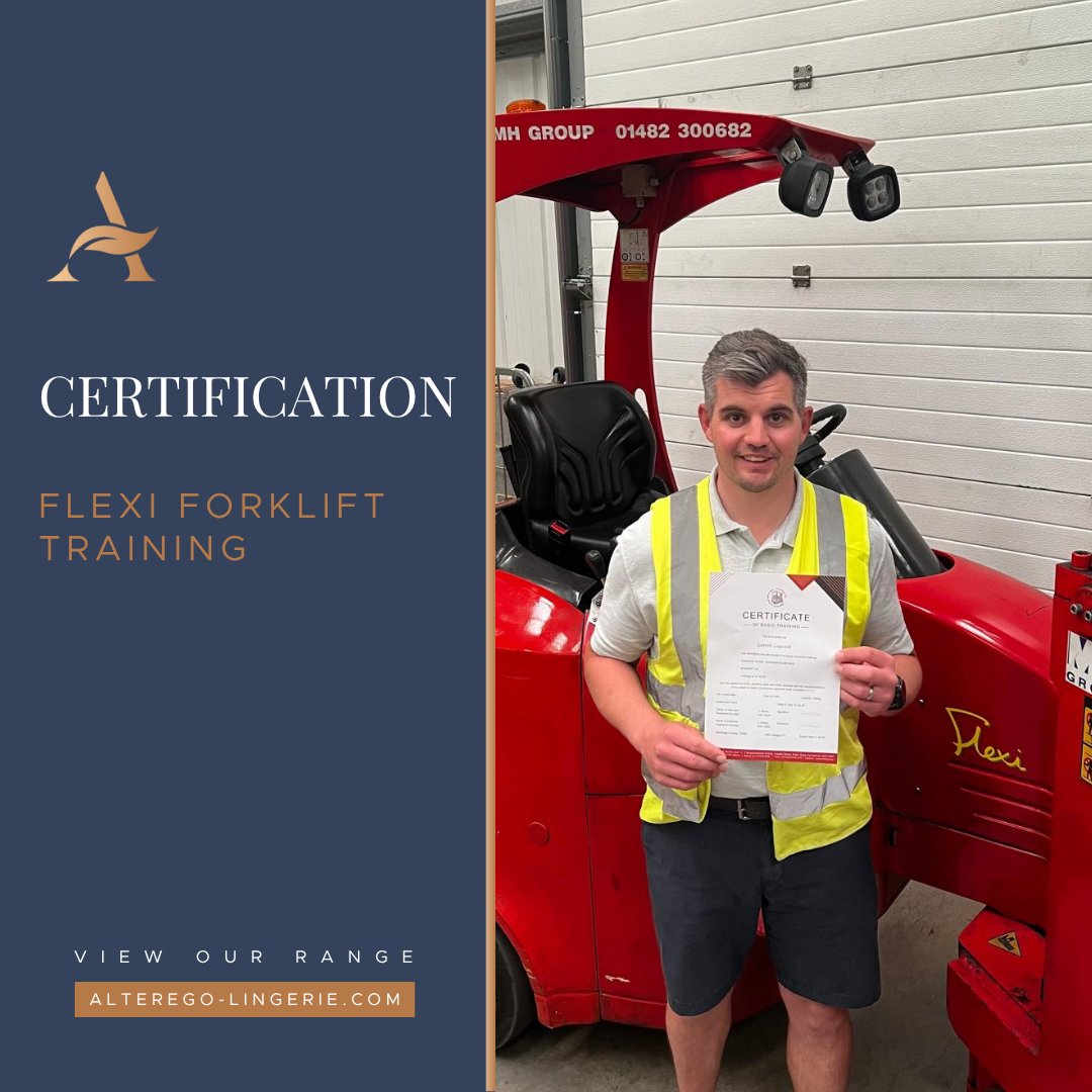 UK_Alterego's tweet image. Proud moment! 🎉 Gareth and David have completed thier Flexi forklift training and are now fully certified ✅ Just another way we stay committed to doing things right – from warehouse to worldwide delivery 💪

#TeamAlterego #CommittedToExcellence #B2BLingerie #BehindTheScenes