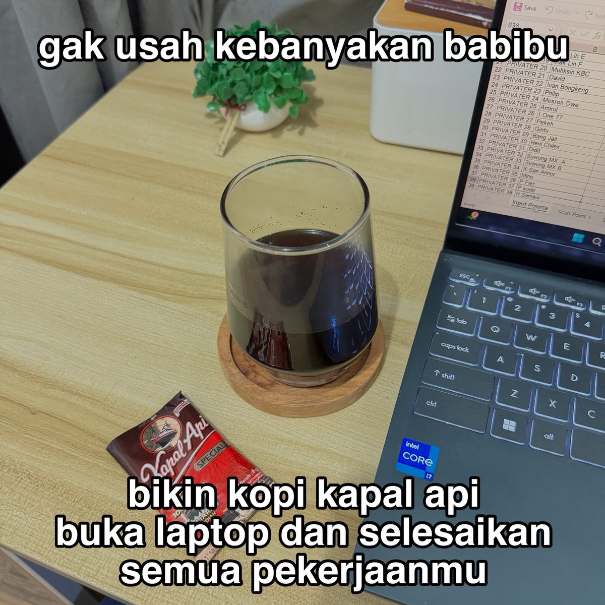 yang penting ngopi dulu sisanya bisa diatur