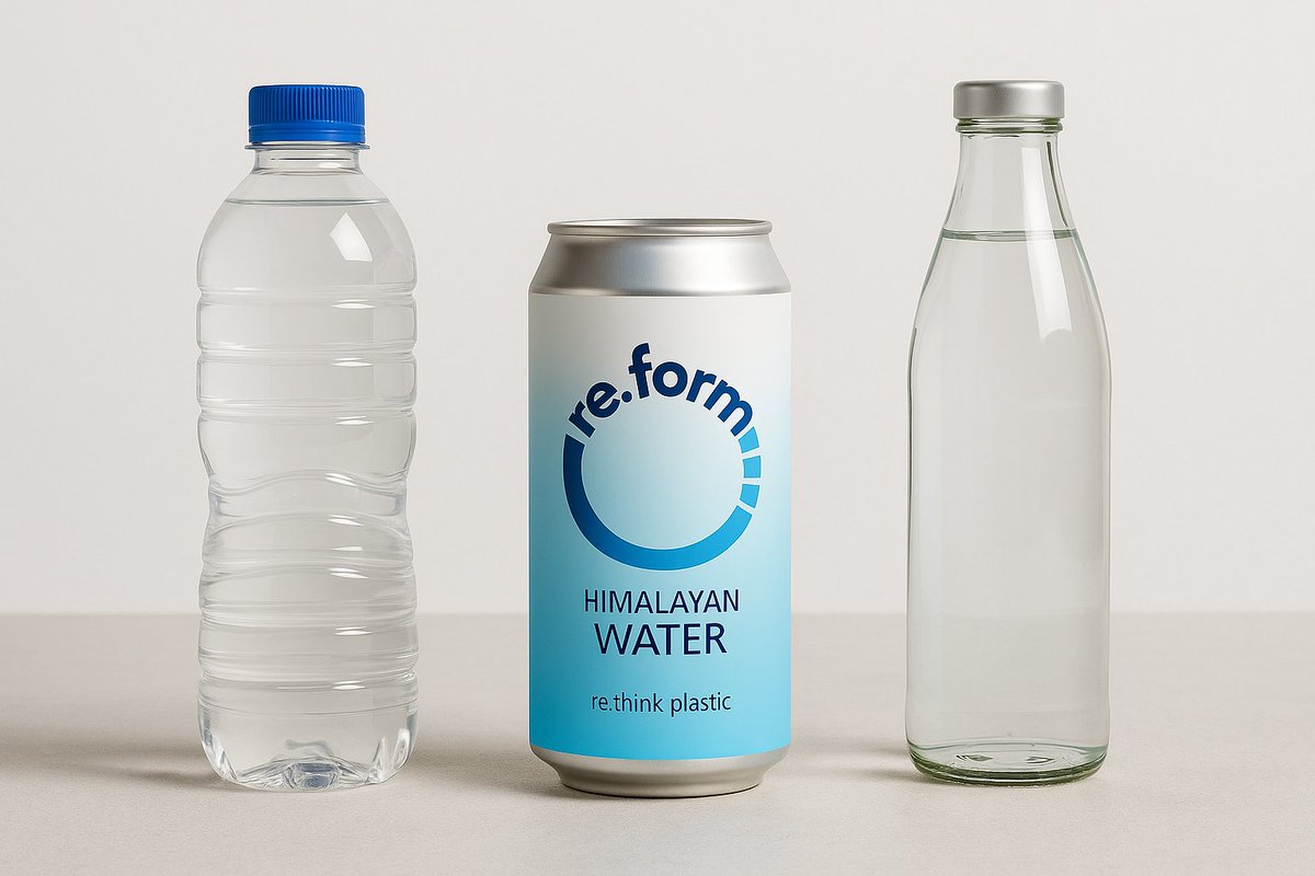 reformwater's tweet photo. Plastic pollutes. Glass is heavy. We chose aluminium—for good reason.

♻️ Infinitely recyclable
🛡️ Protects purity
🌍 75% still in use since 19th century

Our breakdown → https://t.co/BsucJA4KPo
#reformwater #rethinkplastic #Sustainability #noplastic https://t.co/h4IXLx0Blw