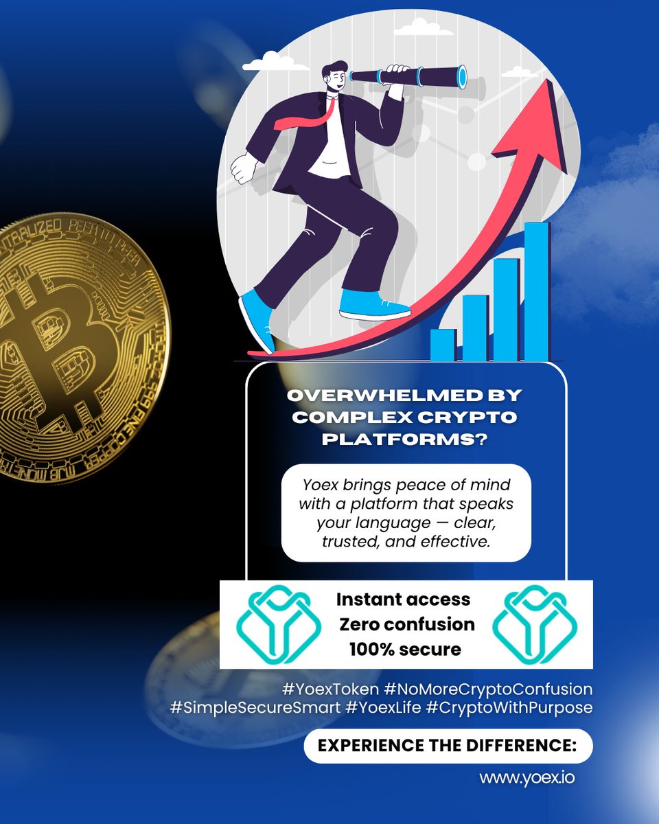 yo_exchange's tweet photo. Overwhelmed by complex crypto platforms?
Yoex brings peace of mind with a platform that speaks your language — clear, trusted, and effective.
✅ Instant access
✅ Zero confusion
✅ 100% secure
💡 Experience the difference: https://t.co/7FFVP9o1cf
#YoexToken https://t.co/iKDaifYNNS