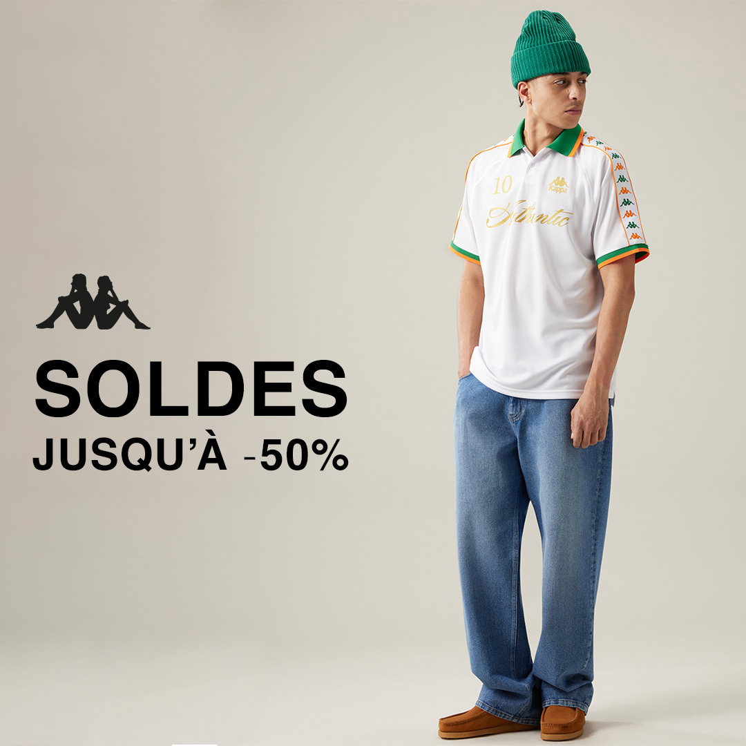 Top départ pour les soldes d'été ! 🏷 🚨

Retrouvez jusqu'à -50% sur une sélection de produits 👉 bit.ly/3IdWtNc

#KAPPA #SOLDES