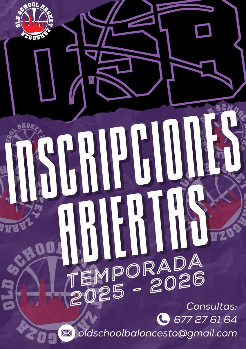 📣 ¡INSCRIPCIONES ABIERTAS!
🏀 Temporada 2025/26 · OLD SCHOOL BASKET 🏀

¿Quieres seguir jugando con nosotros? ¿O unirte por primera vez al club?
¡Este es el momento! 💣🔥

📌 Rellena el formulario y reserva tu plaza.

👉  Accede directamente🔗: forms.gle/EzTBrW9jPLHSP3…