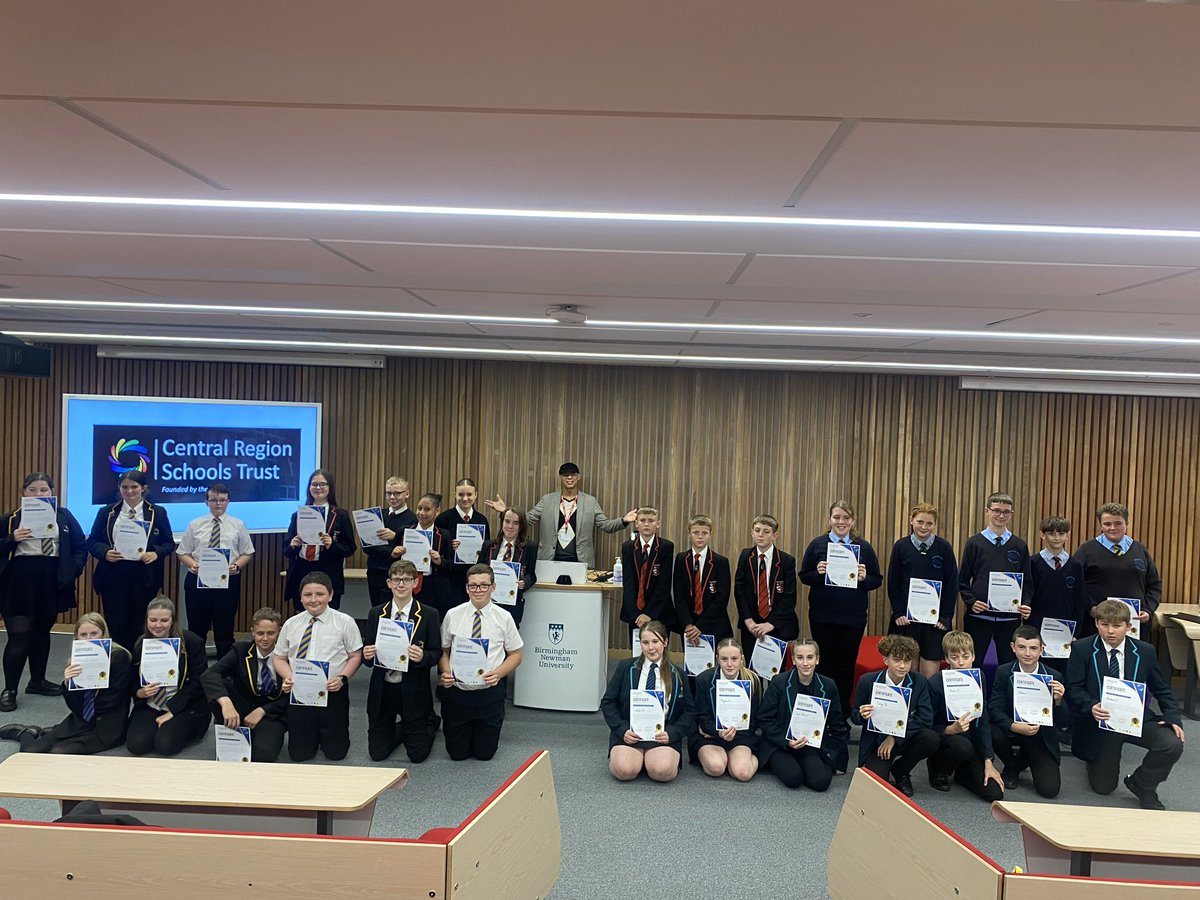 Central Region Schools Trust (@crstrust) on Twitter photo CRST Y8 students sharing their Social Action projects at Birmingham Newman University on making other peoples lives better with active change. They presented their projects with pride and passion, and it was great to talk about future options in their careers. <a href="/Newman_Uni/">Birmingham Newman University</a> CRST Y8 students sharing their Social Action projects at Birmingham Newman University on making other peoples lives better with active change. They presented their projects with pride and passion, and it was great to talk about future options in their careers. <a href="/Newman_Uni/">Birmingham Newman University</a>