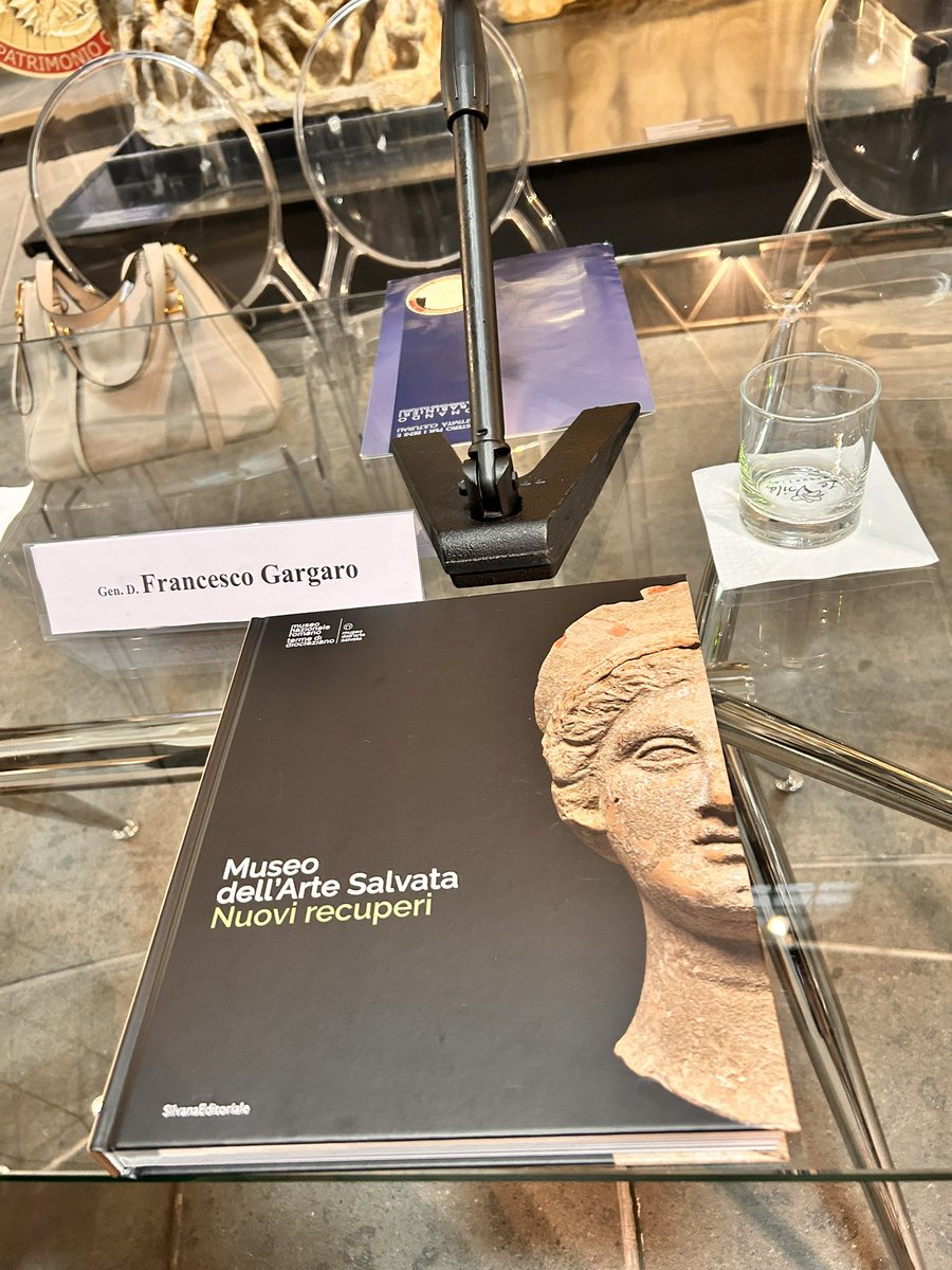 Reopening of the Museum of Stolen Art - New Finds" at the Octagonal Hall of the Terme di Diocleziano.