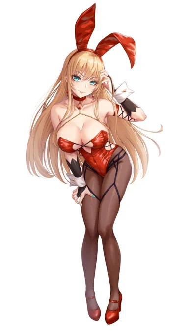 金髪バニーガールお姉さん