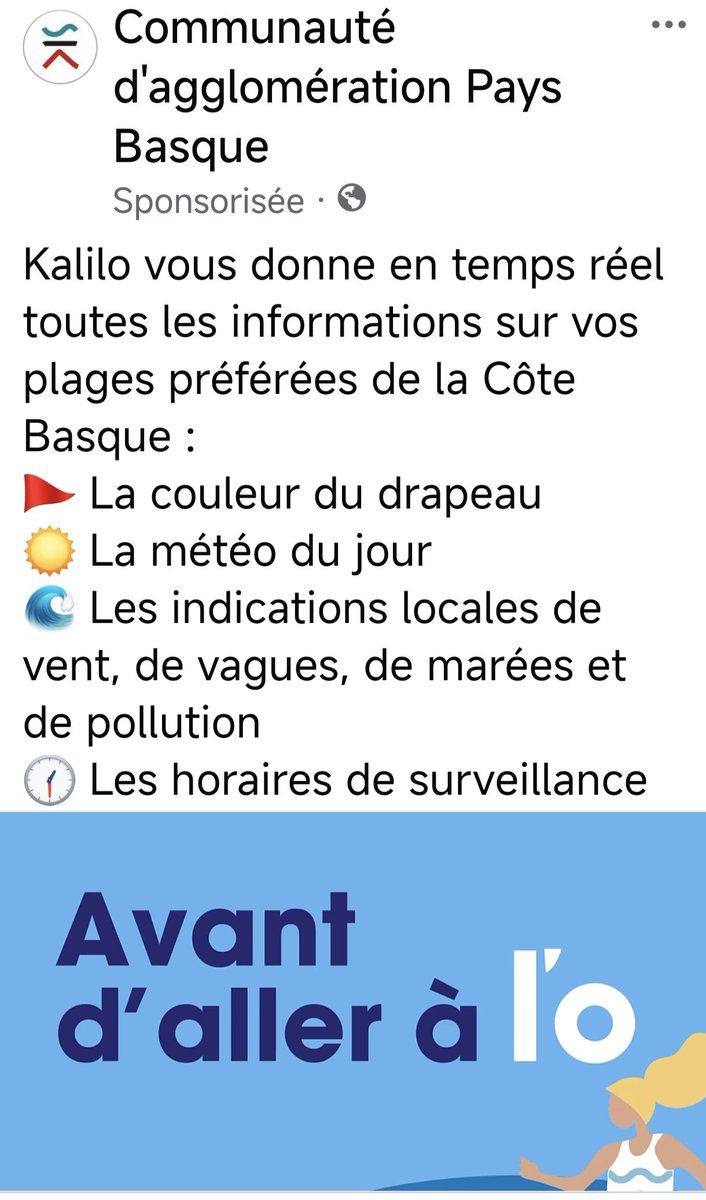 Calticom64's tweet photo. Et n'oubliez pas de télécharger #KALILO pour suivre en temps réel toutes les informations utiles sur votre plage préférée ! #astuce https://t.co/oTgSun0Ali