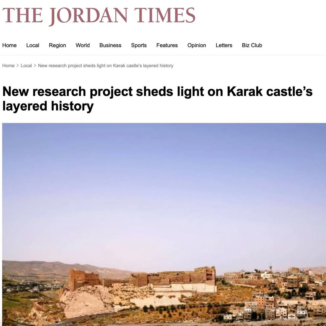 The Jordan Times has published an article about the research conducted by our PCMA UW colleague,🔸Dr. M. Sinibaldi, at Karak Castle in #Jordan as part of her project funded by the NCN
📷 The season focused on photogrammetric documentation &amp; mapping of the site’s complex history