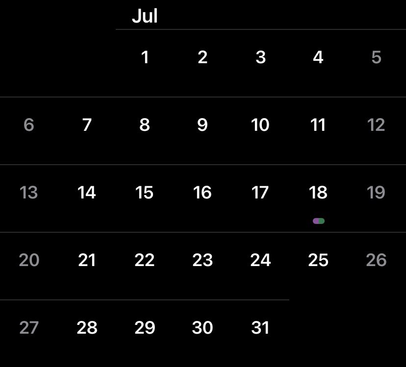 MKHBrian's tweet image. And July has 5 weeks 😭😭