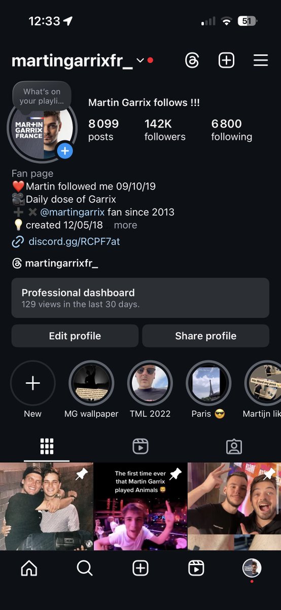 Thank you Martin Garrix and his team who have been fighting for 2 MONTHS to get my account back from Instagram, it took so long but thank you to them and I'm FINALLY back! 🥳❤️