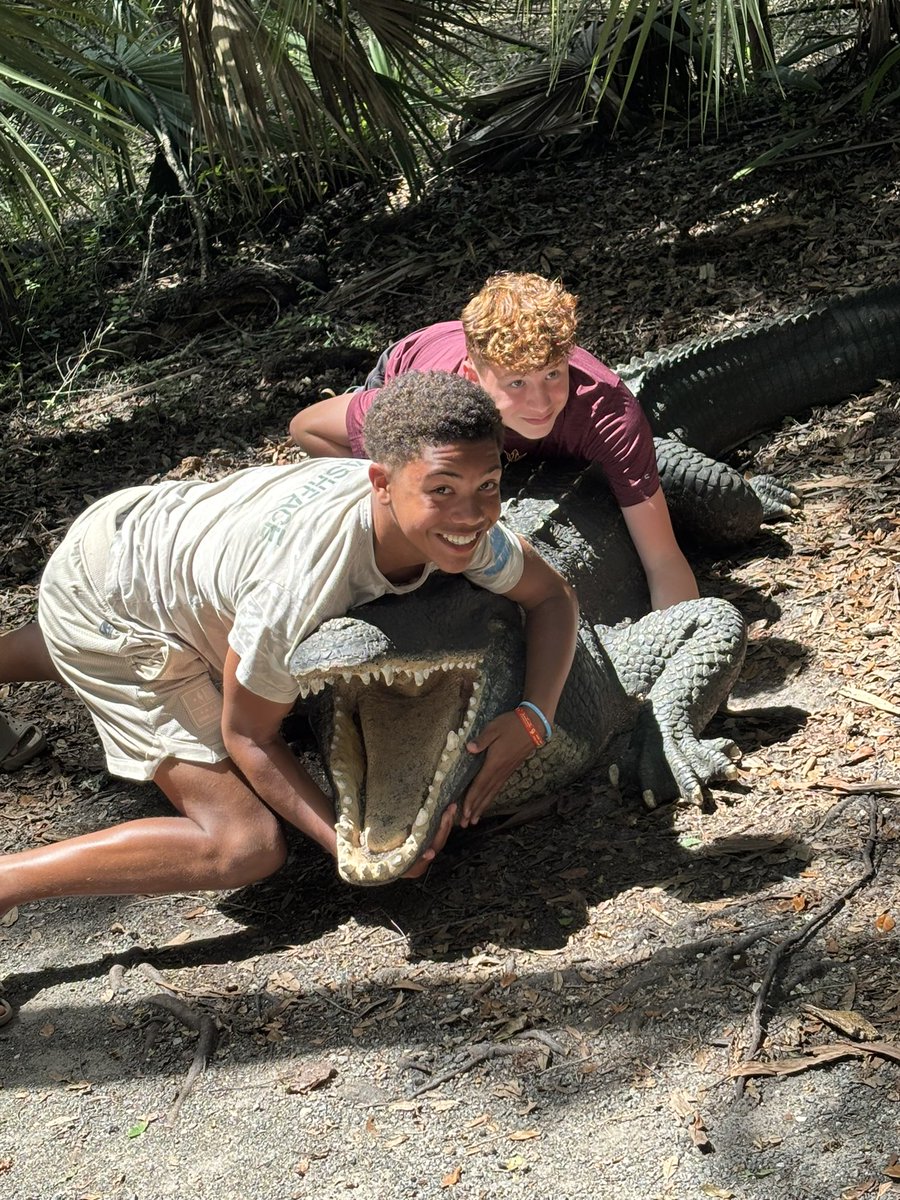 “This is Isa and Brinley from the LMMS travel club reporting from Crystal River. Today we had so much fun on the airboat ride and saw plenty of gators. We then arrived at Homosassa Springs and saw many fascinating creatures. Finally, we cooled down at Kings Bay.”