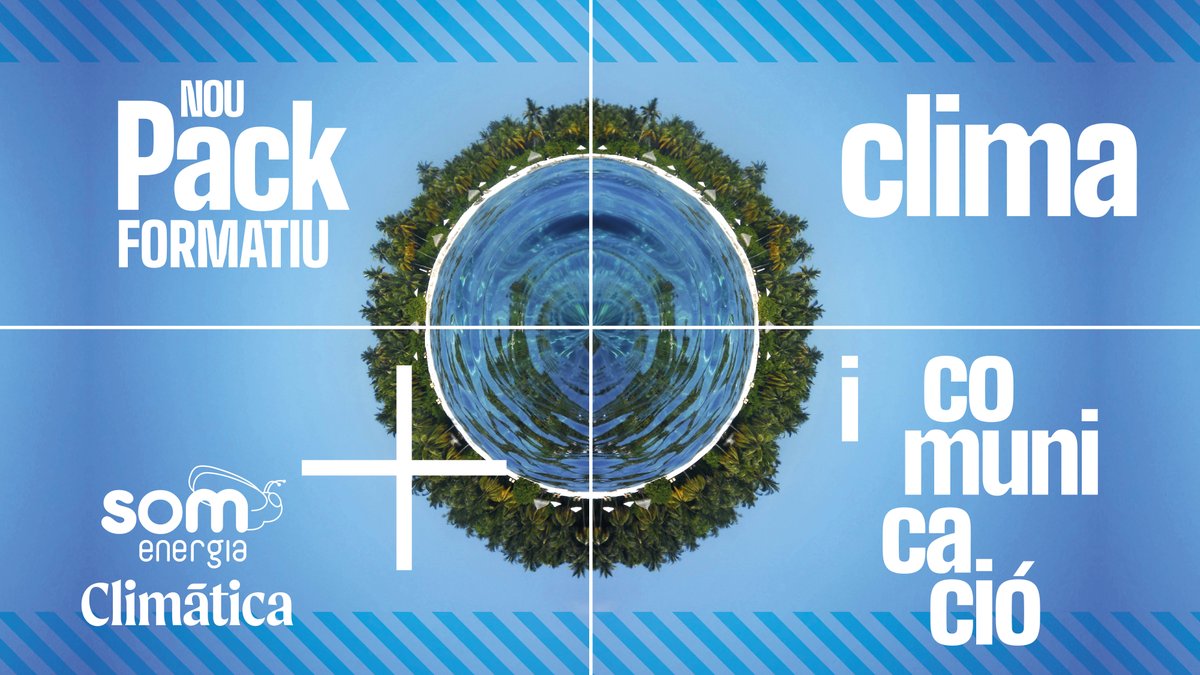 💡 A #SomEnergia llancem amb <a href="/Climatica/">Climática</a> el pack formatiu 'Clima i comunicació', pensat per a sòcies i convivents.

4 cursos en línia per comunicar des de la transformació.

🎟️ Matrícula gratuïta (places limitades) i 50% de descompte quan s’esgotin.

📲 somenergia.link/Pack-Climàtica