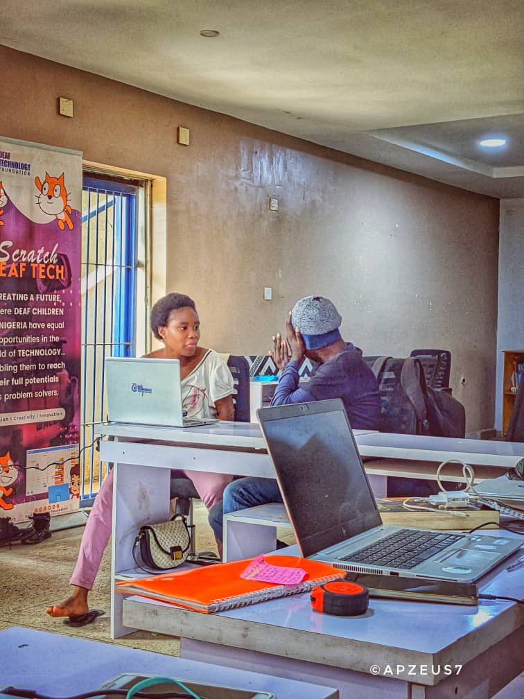 DeafTechF's tweet photo. Today is not the International Day of the Girl Child, but today at  Deaf Technology Foundation, we want  to celebrate our amazing Deaf Girls in Tech 💻.
We recognize their resilience, creativity, and the revolutionary impact they are bound to make in the tech industry. At DTF, we https://t.co/PoGV52DOK0