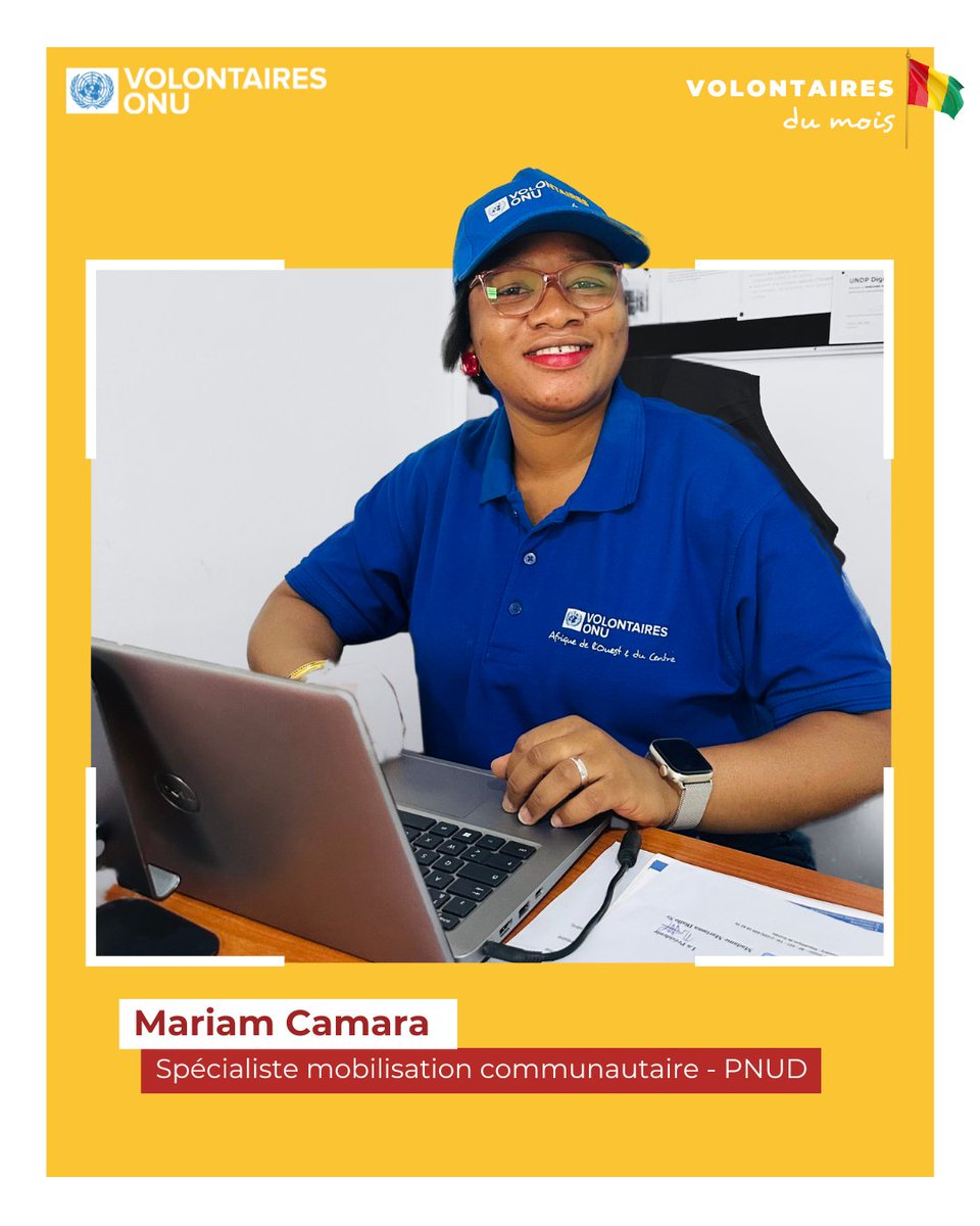 De la rédaction de projets aux ateliers terrain, Mariama Mamadou Camara, Assistante administrative &amp; spécialiste mobilisation communautaire avec le <a href="/PNUDGuinee/">PNUD Guinée</a> contribue activement à l’égalité des genres ♂️♀️.

#VOM2025