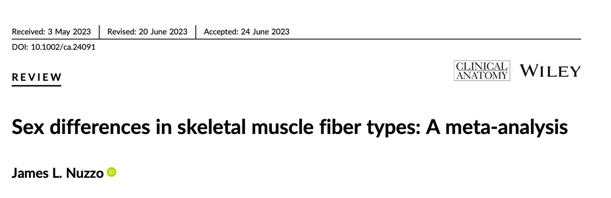Thomas Dekkers | Spinal Specialist Physiotherapist (@tdekkersphysio) on Twitter photo Results of this meta-analysis:
-Men display increased percentages of Type II fibres
-Women display increased percentages of Type I fibres
How can we use this information to inform and optimise our training programs?
<a href="/mboyle1959/">Michael Boyle</a> <a href="/DrAndyGalpin/">Andy Galpin, PhD</a> <a href="/BradSchoenfeld/">Brad Schoenfeld, PhD</a> <a href="/GregLehman/">Greg Lehman</a> Results of this meta-analysis:
-Men display increased percentages of Type II fibres
-Women display increased percentages of Type I fibres
How can we use this information to inform and optimise our training programs?
<a href="/mboyle1959/">Michael Boyle</a> <a href="/DrAndyGalpin/">Andy Galpin, PhD</a> <a href="/BradSchoenfeld/">Brad Schoenfeld, PhD</a> <a href="/GregLehman/">Greg Lehman</a>