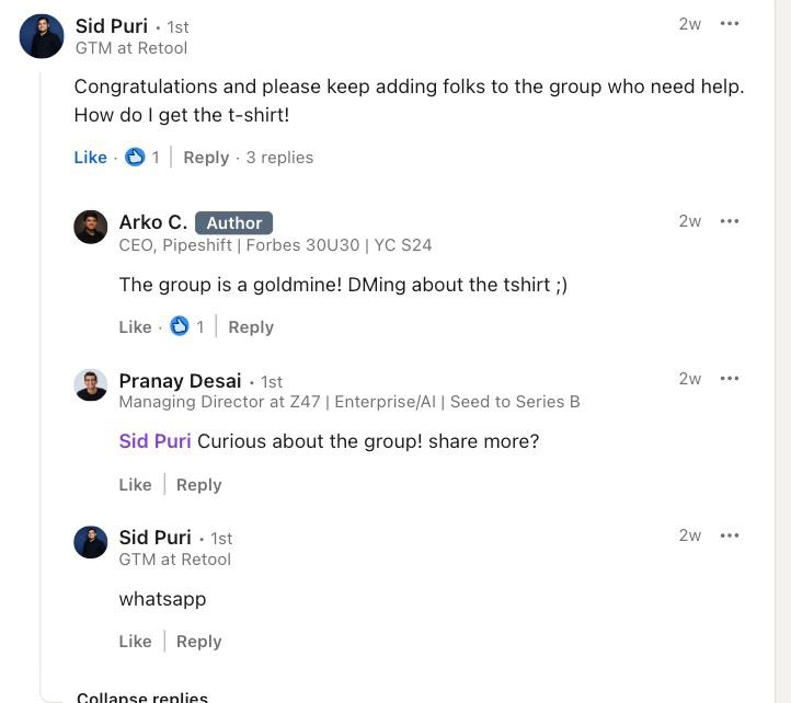 anshulbhide's tweet image. New idea for deal flow alpha - @PuriSid running an O1 WhatsApp group for top founders that want to move to the Bay Area and need advice.