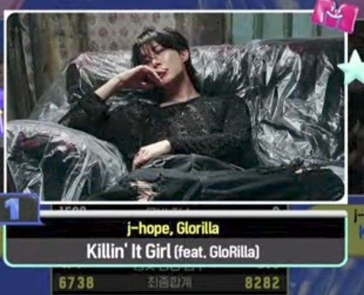 ㊗️ #KillinItGirl1stWin 🏆️
#jhope5thWin
M COUNTDOWN
j-hope Killin' It Girl (feat. GloRilla)
1位🏆おめでとうございます🎉

事前投票1位、リアルタイム投票も1位
おつかれさまでした！！