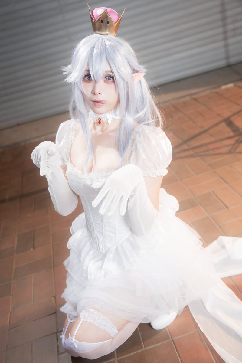 퀸부끄 😛 #マリオ #テレサ姫 #コスプレ