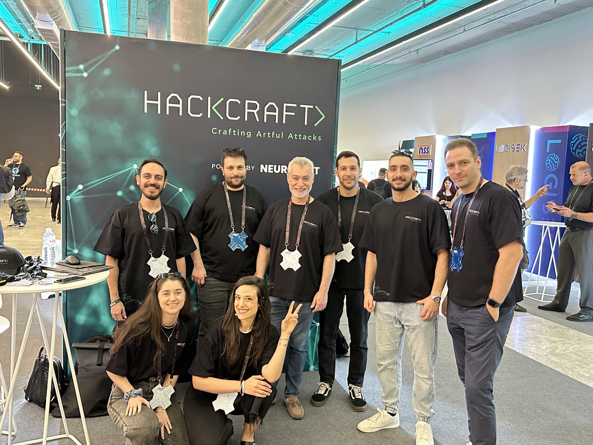Hackcraft_labs's tweet image. 💡 Ethical hackers &amp;amp; great chats at #OffensiveX
🍻 Drinks + insights &amp;amp; nonstop energy
⚡ Proud platinum sponsor! Thanks for stopping by our booth!

Till next time: Play hard. Learn fast. Hack smart.
#OffensiveSecurity #Hackcraft
