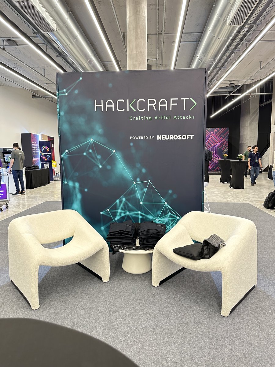 Hackcraft_labs's tweet image. 💡 Ethical hackers &amp;amp; great chats at #OffensiveX
🍻 Drinks + insights &amp;amp; nonstop energy
⚡ Proud platinum sponsor! Thanks for stopping by our booth!

Till next time: Play hard. Learn fast. Hack smart.
#OffensiveSecurity #Hackcraft
