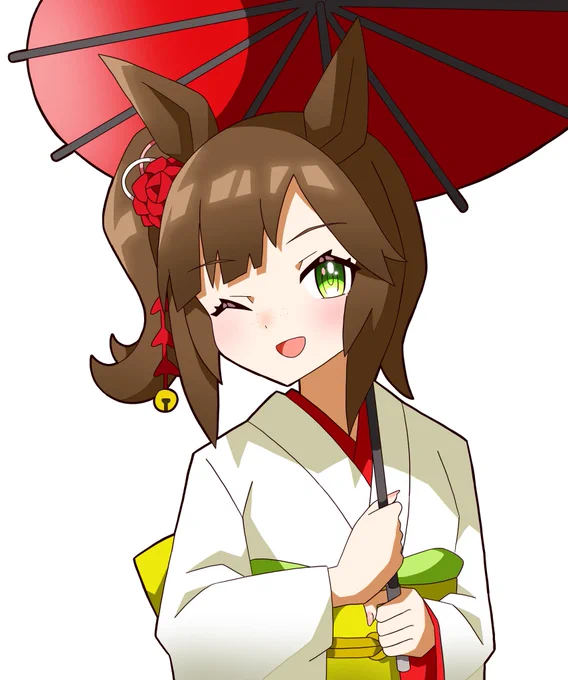 #ウマ娘 #アイネスフウジン 次の育成シナリオにアイネスが出る という事で過去絵を載せておきますね というのは建前で呟く事が無かった だけなの