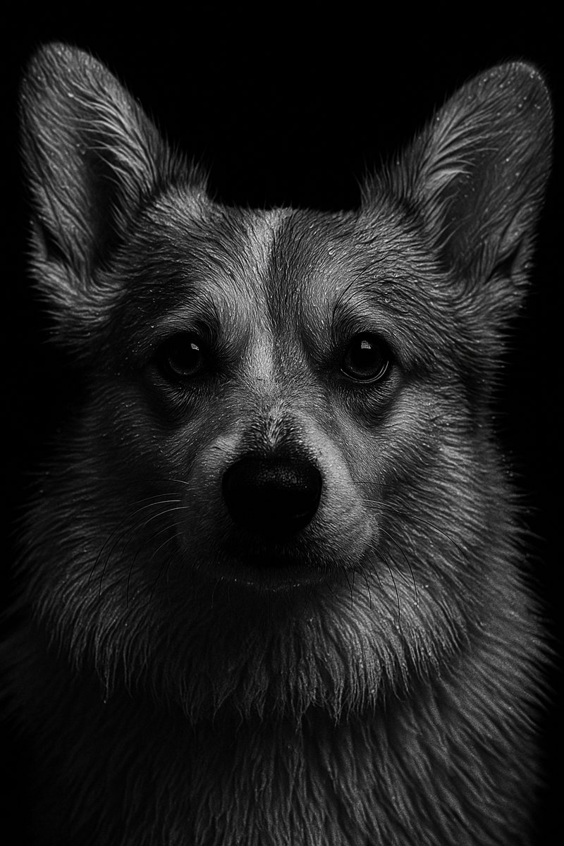 wyarreden's tweet photo. Chantelle just sent me a copy of beautiful pictures of Peaches and Winter in black and white. 🐾💜

#CorgiNamedWinter #CorgiNamedPeaches  #TheGals #DunkFamily #AustralianCorgi #Corgi https://t.co/BE2GWaxLU4