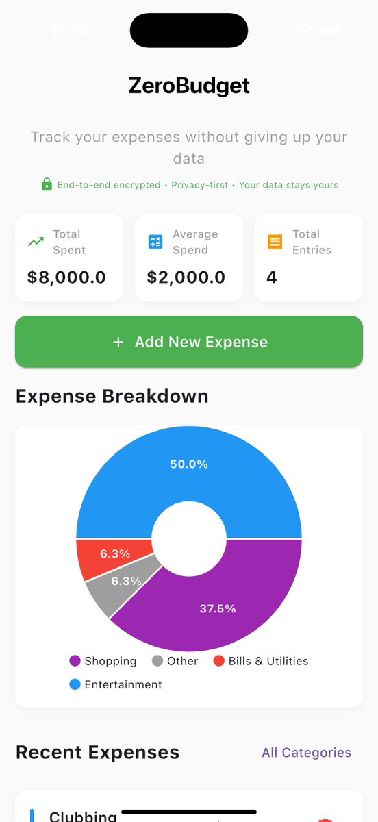dev_mubah's tweet image. Loved @geniusyinka 's ZeroBudget presentation! Couldn't resist building a mobile version that captures the same privacy-first philosophy 🔐📊
Your data stays YOURS using @nillionnetwork .
@_offmylawn @zayn4pf @buildonnillion @Nillioneco
#ZeroBudget #Privacy