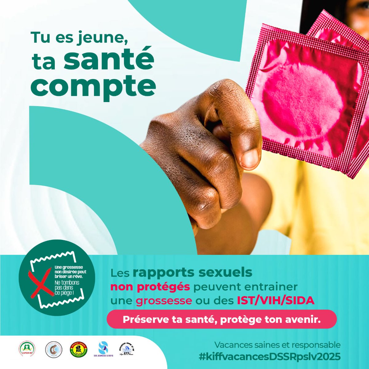 CAPSSR - BF (@capssrbf) on Twitter photo #PSLV
#Kiffvacancesdssrpslv2025
Ta santé compte !
Si tu ne peux pas t'abstenir, protège pour ne pas mettre ton avenir entre parenthèses.
<a href="/PathfinderInt/">Pathfinder</a>
<a href="/amplifyfund/">AmplifyChange</a>
<a href="/BulletinSante/">Bulletin Santé</a>
<a href="/Femin_in_BF/">Femin-In</a>
<a href="/SOGOB6/">Société des Gynécologues &Obstétriciens du Burkina</a>
<a href="/MdMF_Burkina/">Médecins du Monde France au Burkina</a>
<a href="/CentreOdas/">Centre ODAS</a> #PSLV
#Kiffvacancesdssrpslv2025
Ta santé compte !
Si tu ne peux pas t'abstenir, protège pour ne pas mettre ton avenir entre parenthèses.
<a href="/PathfinderInt/">Pathfinder</a>
<a href="/amplifyfund/">AmplifyChange</a>
<a href="/BulletinSante/">Bulletin Santé</a>
<a href="/Femin_in_BF/">Femin-In</a>
<a href="/SOGOB6/">Société des Gynécologues &Obstétriciens du Burkina</a>
<a href="/MdMF_Burkina/">Médecins du Monde France au Burkina</a>
<a href="/CentreOdas/">Centre ODAS</a>