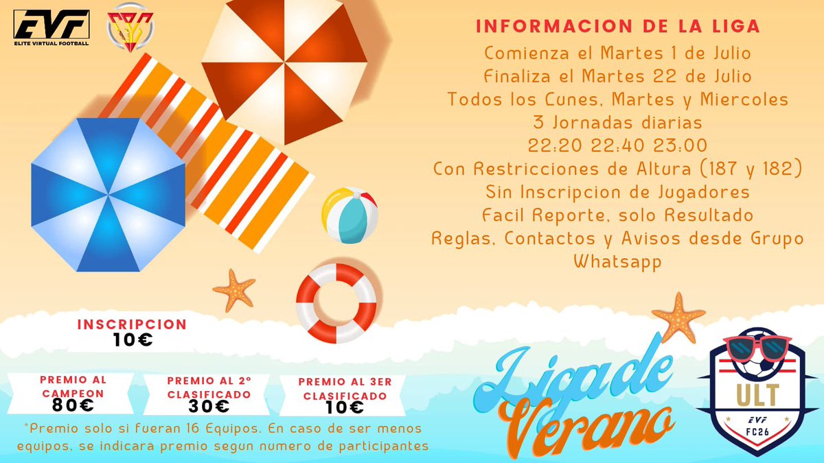 Team Topo Tuga 🐢 (@topotuga) on Twitter photo Buscamos gente en todas las posiciones para competir en la Liga de Verano de <a href="/Official_EVF/">Elite Virtual Football</a>
info al DM 📲 Buscamos gente en todas las posiciones para competir en la Liga de Verano de <a href="/Official_EVF/">Elite Virtual Football</a>
info al DM 📲