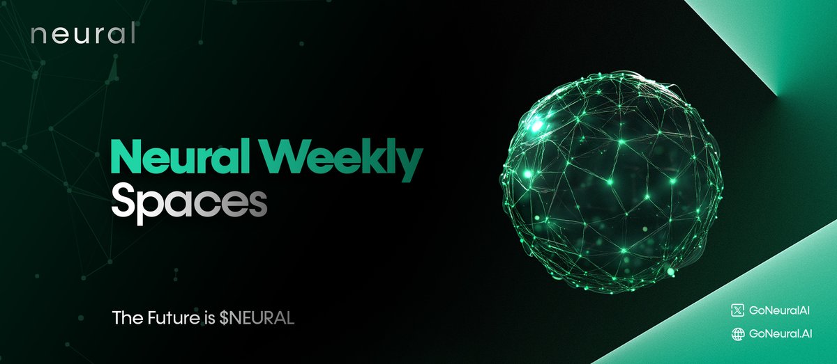 🎙 Join Us for the $NEURAL Weekly AI Space!

🗓 Happening in just a few hours! Tune in today, June 26th at 4 PM UTC on X Spaces.

We’re going to talk about everything related to the Neural Smash Campaign, as well as our upcoming Solana launch — including what’s next, how we’re