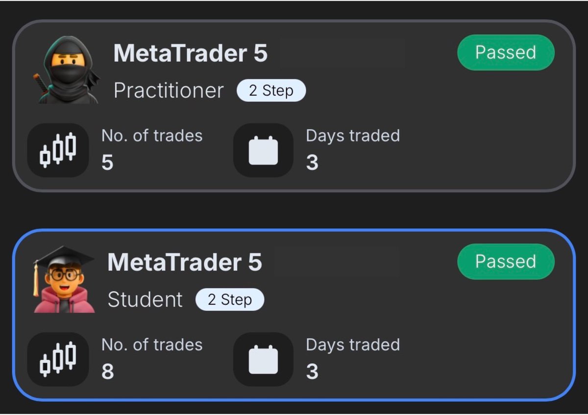Theooofx's tweet image. $EU 🇪🇺 / 🇺🇸
Another @fundingpips passed in less than a week ✅
Thanks again @Khldfx for this great propfirm