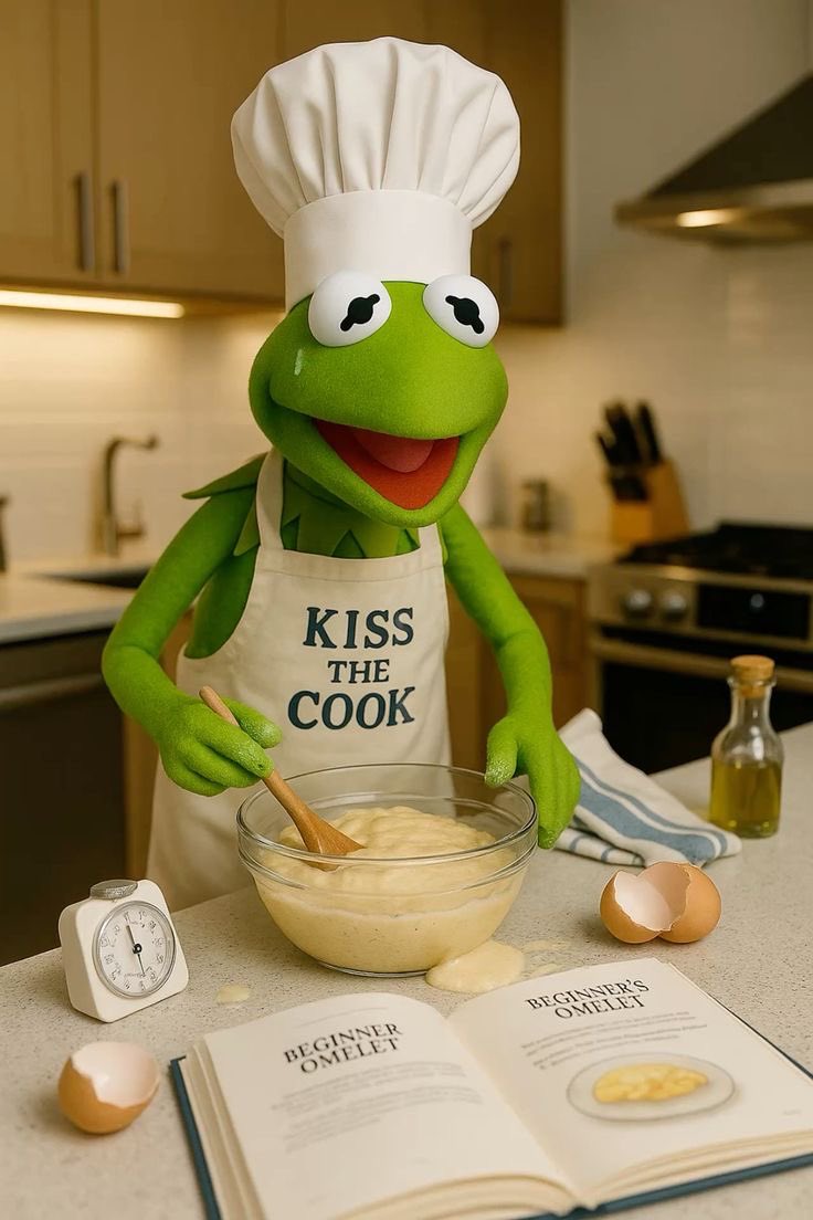 Kermit is cooking 👀