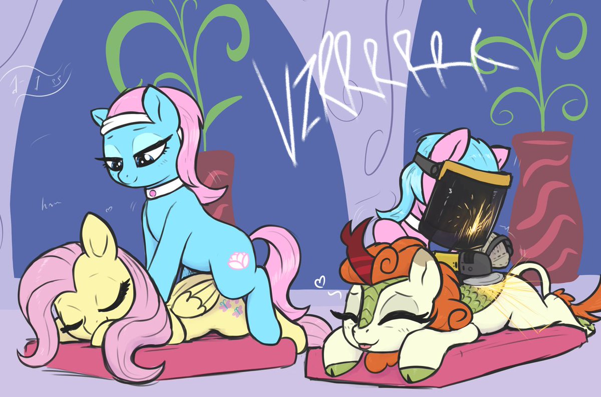 I bet Autumn Blaze and Fluttershy are enjoying that!