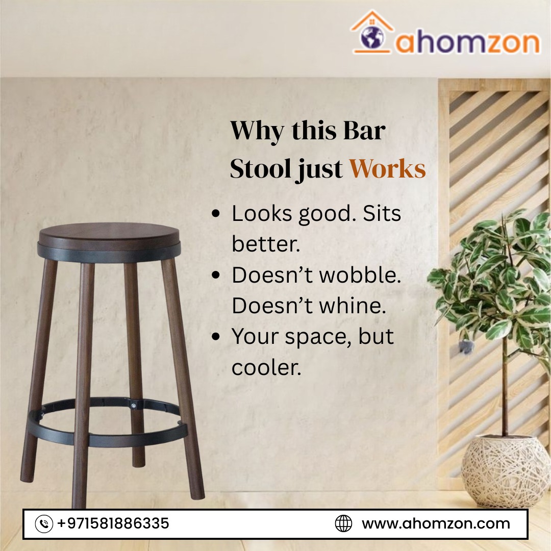 ahomzon's tweet image. Bar stools that do more than just sit pretty.
Style, strength, and comfort—crafted for cafés, bars, and bold spaces.
Available now at Ahomzon – DM or WhatsApp +971581886335 to order.
#barstooldesign #ahomzonuae #uaefurniture #barfurniture #interioruae #modernfurniture