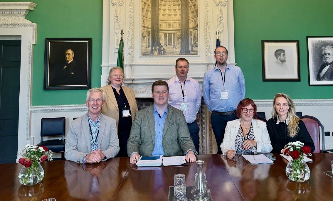A delegation from ISCF Board has a positive meeting with James o Connor Chair Oireachtas Tourism Committee to discuss the importance of Self-catering to the economy in rural areas. Short Term Rental provides 40% of tourism beds, especially in rural areas.