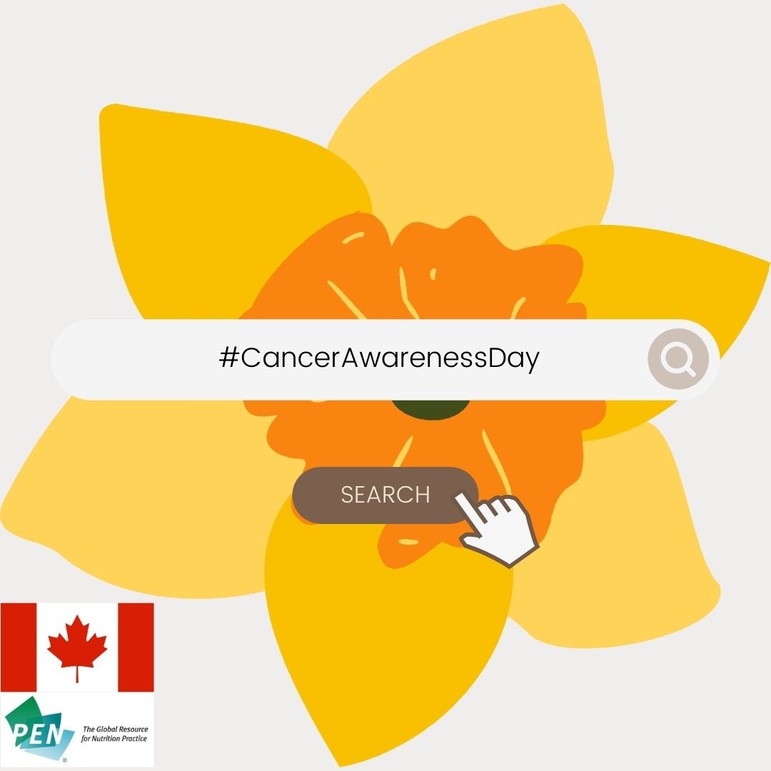Today is National Cancer Awareness Day in Canada.

If someone you know has recently been diagnosed with cancer, here is a handout to support healthy eating after a cancer diagnosis: bit.ly/4drQS1k 

#PENnutrition #CancerAwareness