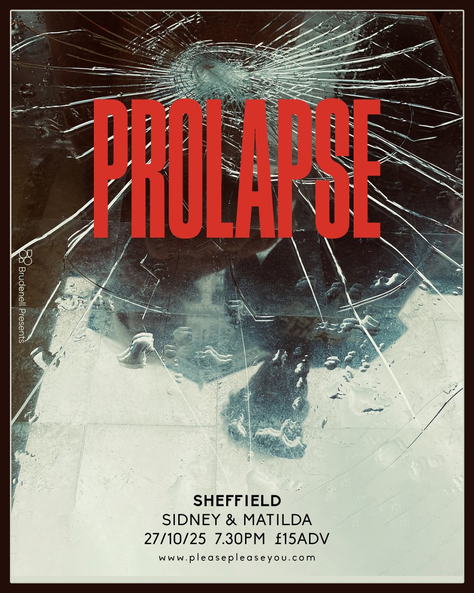 Brudenell Presents (@brudpresents) on Twitter photo The fifth Prolapse album 'I Wonder When They’re Going to Destroy Your Face' will be released on 29th August, ! 💥
We bring them to Sheffield on 27th October, for a night at <a href="/sidneymatilda/">sidneyandmatilda</a> playing a load of new ones & oldies too. 🙌
On sale below! 👇
➡️ tinyurl.com/Prolapse-Sheff… The fifth Prolapse album 'I Wonder When They’re Going to Destroy Your Face' will be released on 29th August, ! 💥
We bring them to Sheffield on 27th October, for a night at <a href="/sidneymatilda/">sidneyandmatilda</a> playing a load of new ones & oldies too. 🙌
On sale below! 👇
➡️ tinyurl.com/Prolapse-Sheff…