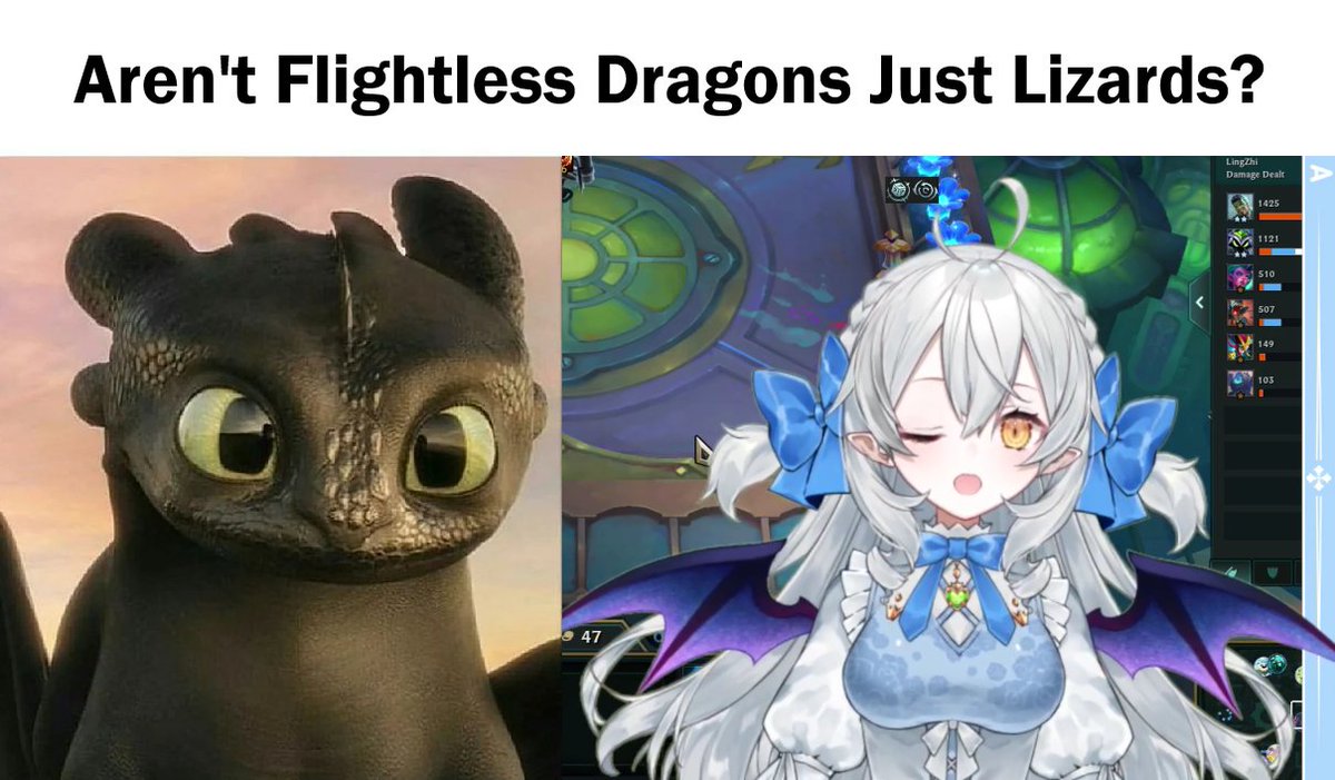 TreaNotShore's tweet image. I never saw Xuehua fly. I almost can't tell her apart from Toothless! At this point I'm starting to think the lizard allegations might be true. @XuehuaVT 's VTuber cover story is beginning to fall apart.

#VtuberEN  #VTuberUprising #twitch