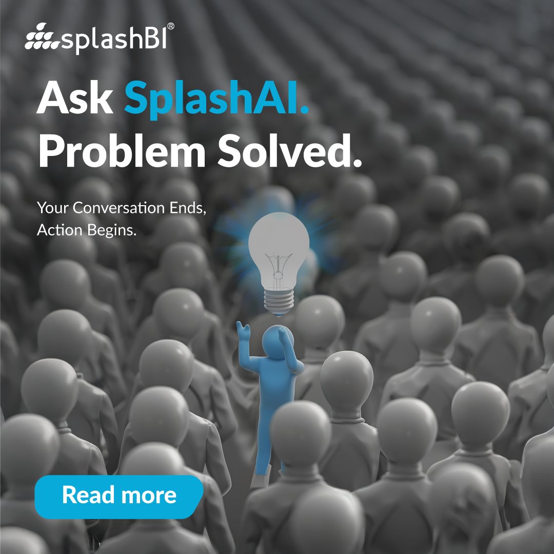 SplashBI's tweet image. Tired of dashboards and complex queries?
Just ask.
SplashAI delivers clear, actionable answers- powered by MCP & Agent-to-Agent tech.
Enterprise intelligence, simplified.
Start talking. Consider it solved.
bit.ly/4khSv3O
#SplashAI #ConversationalAI #SplashBI