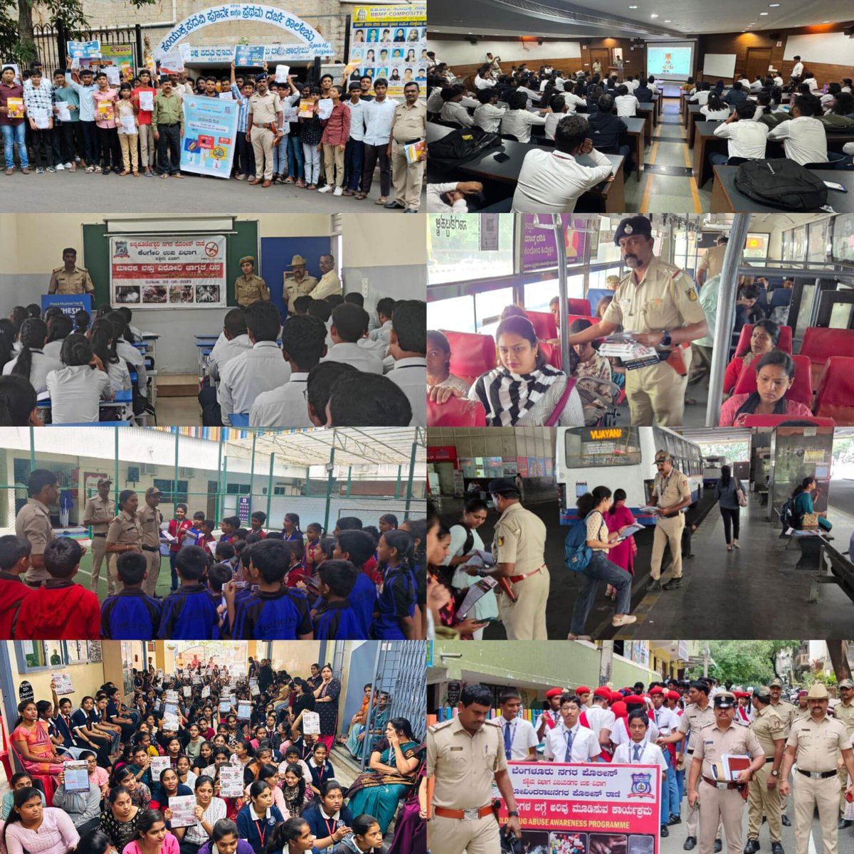 DCP West Bengaluru (@dcpwestbcp) on Twitter photo ಮಾದಕ ವಸ್ತುಗಳ ದುರುಪಯೋಗ & ಅಕ್ರಮ ಸಾಗಣೆ ವಿರೋಧಿ ದಿನದ ಅಂಗವಾಗಿ ವಿದ್ಯಾರ್ಥಿಗಳು ಮಾದಕ ವಸ್ತುಗಳ ಮುಕ್ತ ಸಮಾಜವನ್ನು ನಿರ್ಮಿಸುವ ಜಾಗೃತಿ ಕಾರ್ಯಕ್ರಮದಲ್ಲಿ ಭಾಗವಹಿಸಿ ಮಾದಕ ವಸ್ತುಗಳ ವಿರೋಧಿ ಪ್ರತಿಜ್ಞೆ ತೆಗೆದುಕೊಂಡರು.
#InternationalDayAgainstDrugAbuseAndillicitTraffickingDay
<a href="/BlrCityPolice/">ಬೆಂಗಳೂರು ನಗರ ಪೊಲೀಸ್ BengaluruCityPolice</a> 🔊#SayNoToDrugs 🚫 ಮಾದಕ ವಸ್ತುಗಳ ದುರುಪಯೋಗ & ಅಕ್ರಮ ಸಾಗಣೆ ವಿರೋಧಿ ದಿನದ ಅಂಗವಾಗಿ ವಿದ್ಯಾರ್ಥಿಗಳು ಮಾದಕ ವಸ್ತುಗಳ ಮುಕ್ತ ಸಮಾಜವನ್ನು ನಿರ್ಮಿಸುವ ಜಾಗೃತಿ ಕಾರ್ಯಕ್ರಮದಲ್ಲಿ ಭಾಗವಹಿಸಿ ಮಾದಕ ವಸ್ತುಗಳ ವಿರೋಧಿ ಪ್ರತಿಜ್ಞೆ ತೆಗೆದುಕೊಂಡರು.
#InternationalDayAgainstDrugAbuseAndillicitTraffickingDay
<a href="/BlrCityPolice/">ಬೆಂಗಳೂರು ನಗರ ಪೊಲೀಸ್ BengaluruCityPolice</a> 🔊#SayNoToDrugs 🚫
