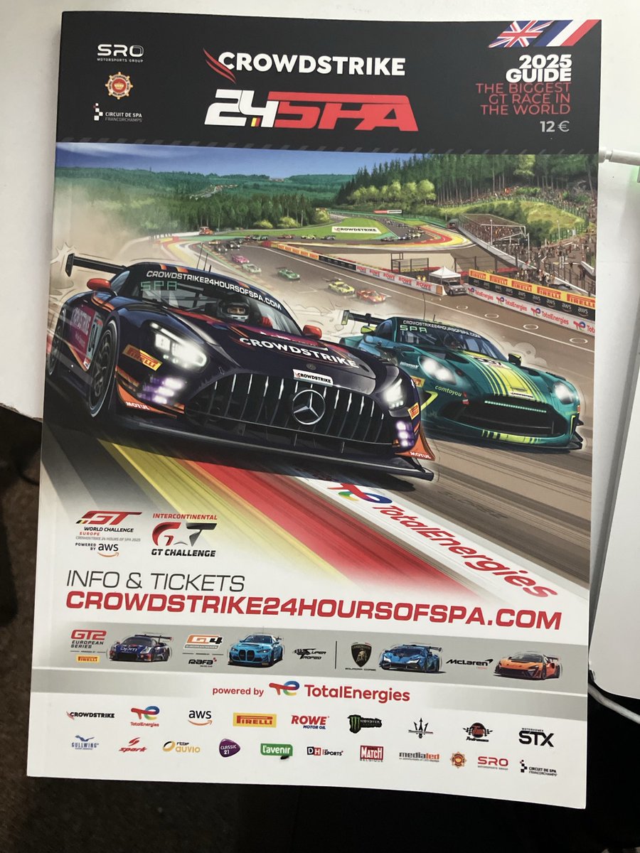 David Addison (@addison_djra) on Twitter photo Hooray! <a href="/24HoursofSpa/">CrowdStrike 24Hours of Spa</a> has a proper programme. If you are coming to Spa, buy one! Hooray! <a href="/24HoursofSpa/">CrowdStrike 24Hours of Spa</a> has a proper programme. If you are coming to Spa, buy one!