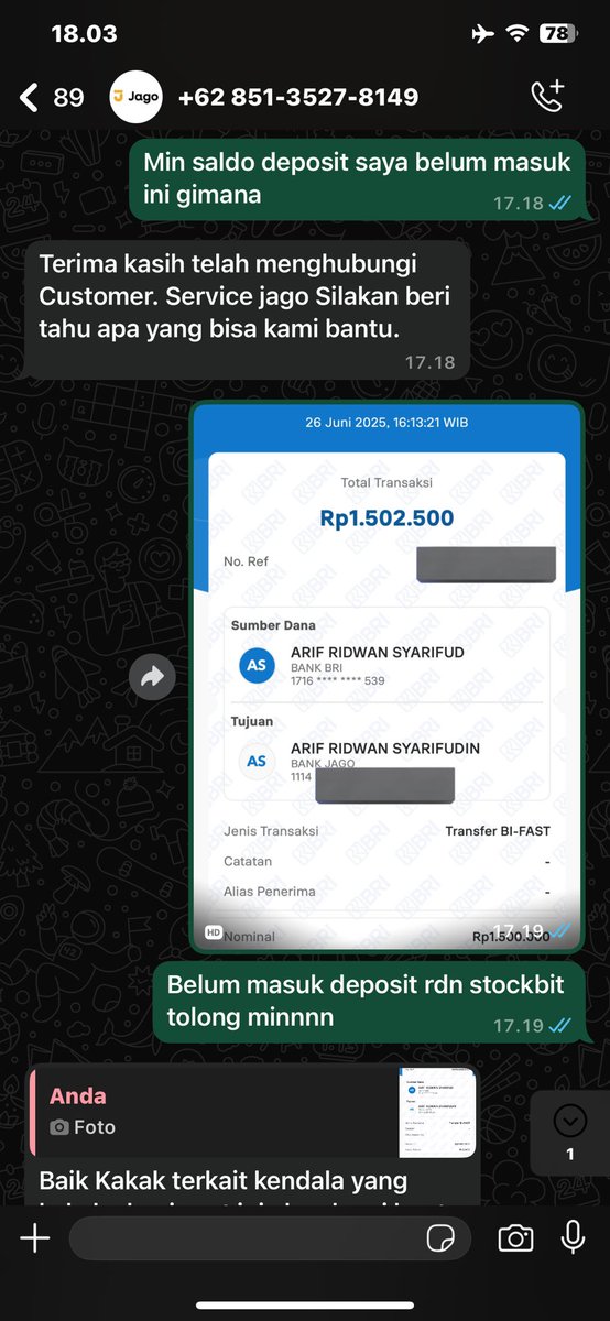 bobaboem's tweet photo. @AiSlimx @gojekindonesia Sumpah gw hampir ketipu garagara bank jago problem terus ada yg chat dari official bank jago kirain beneran mau bantu ternyata makin sana makin nyuruh bukti shoope pinjam dll terus harus cairkan limit shopee pinjam segala hati hati guysss😭😭😭 https://t.co/mJaj6rD7DT