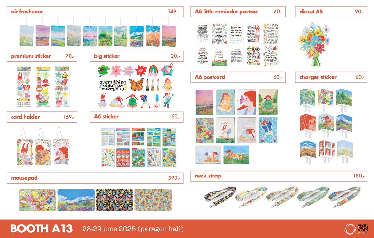 ใบเมนูมาช้าแต่มาแล่ววว ตื่นเต้นงะ ไม่ได้ออกบูธนานม้าก ที่บูธมีตู้กาชา โปสการ์ดไพ่ แจกสตก แล้วก็ถุงกระดาษด้วยนะคะ นานๆออกบูธทีขอเล่นใหญ่โหน่ย5555

รอเจอทุกคนน 🫱🏻🌷🫲🏻
🍎 A13 #IFEXPO25 #IFEXPO2025