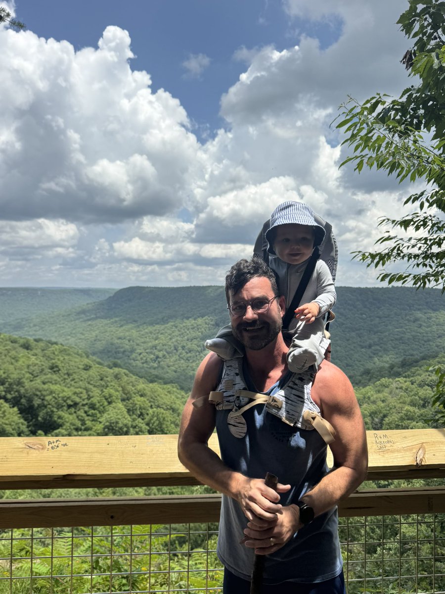Took Isaac hiking in TN near Sewanee for a few days where I’m studying in a summer DMin program. He won’t remember but I sure will. His first real trails.